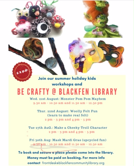 Be Crafty at Blackfen Library