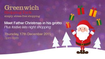 Father Christmas comes to Greenwich