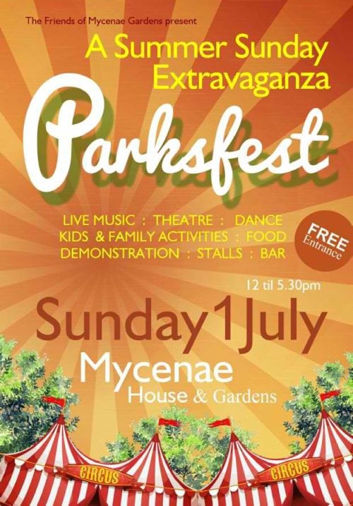 ParkFest Summer Sunday Extravaganza 2018 at Mycenae House & Gardens 