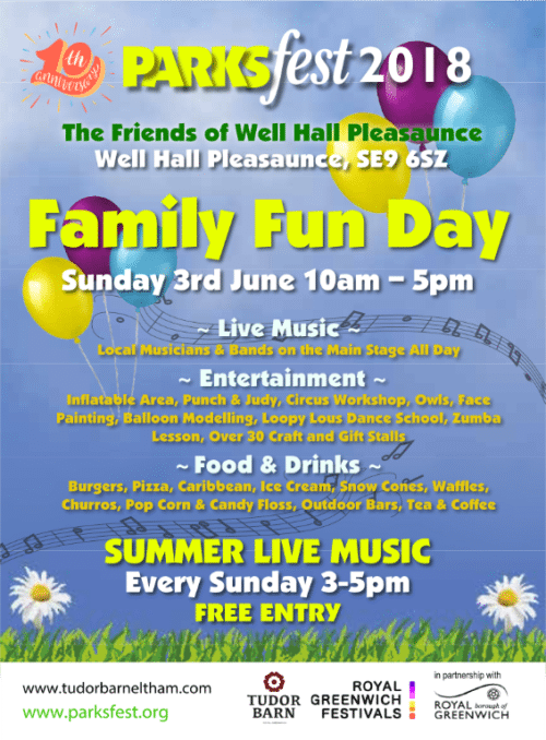 Summer Sunday Music at Well Hall Pleasaunce