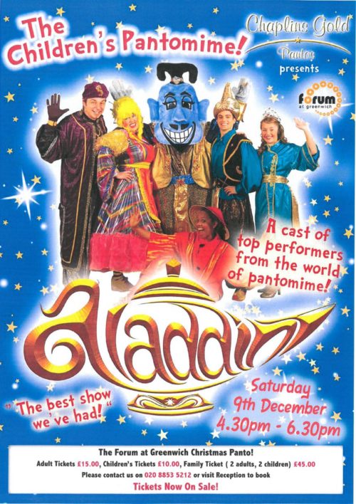 Aladdin the Panto at Forum at Greenwich