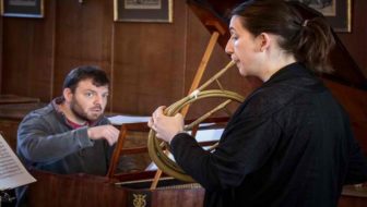 Anneke Scott and Steven Devine at The Ascension Church