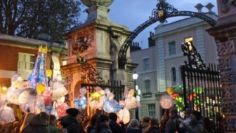 Christmas Lights On and Lantern Parade at Greenwich Market