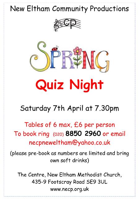 Spring Quiz Night