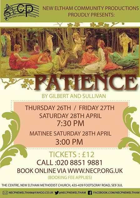 Patience at New Eltham Methodist Church 1